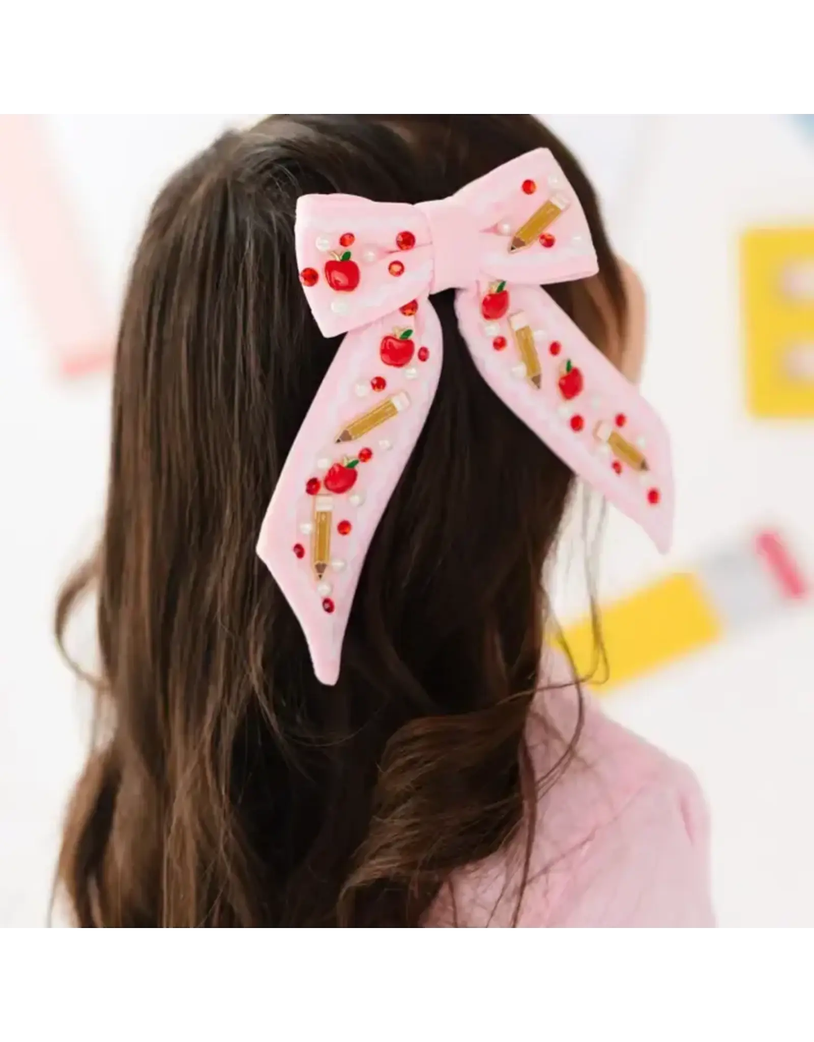 Sweet Wink Sweet Wink- Apple Gemstone Bow Clip