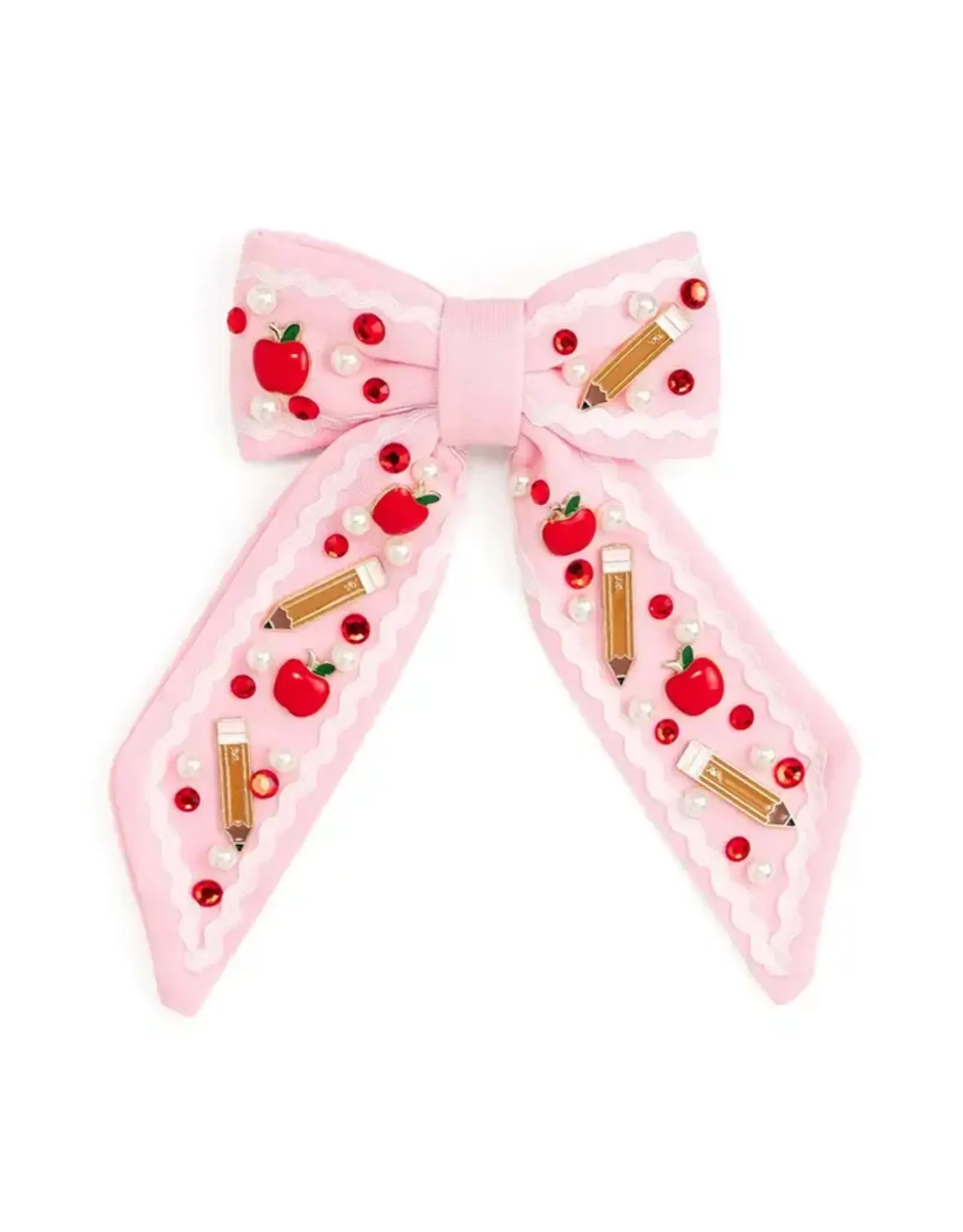 Sweet Wink Sweet Wink- Apple Gemstone Bow Clip