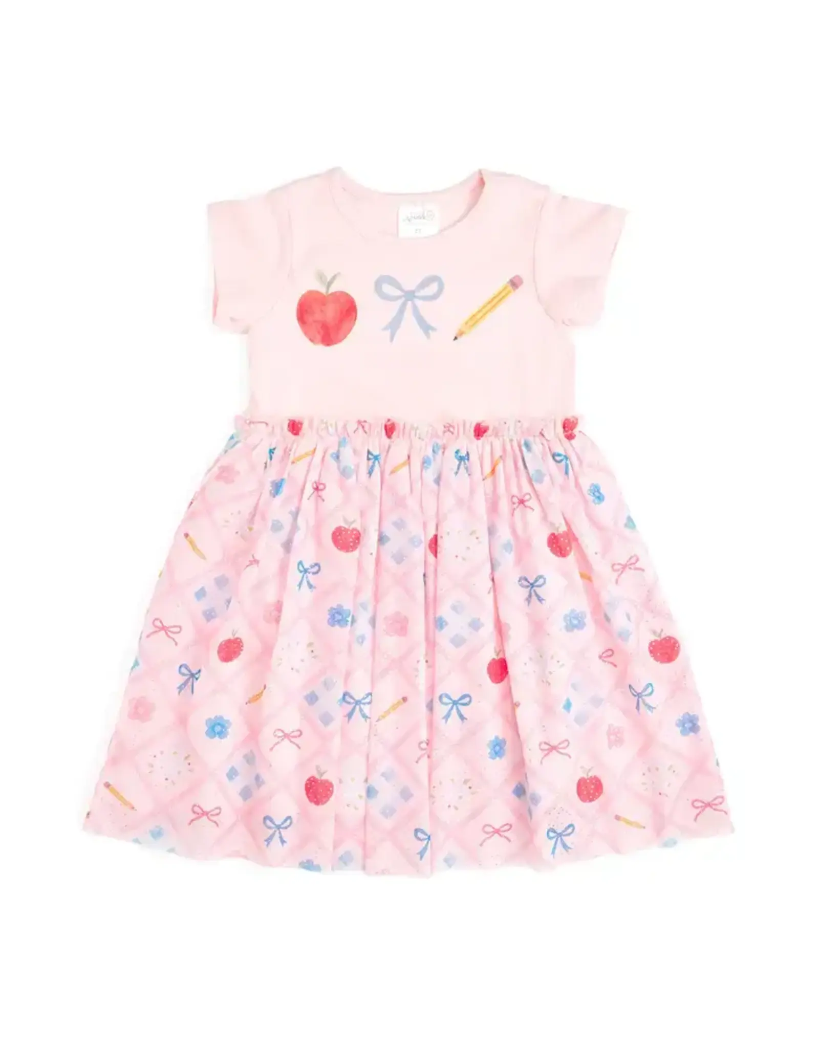 Sweet Wink Sweet Wink- Back 2 School Trellis S/S Tutu Dress