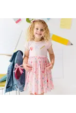 Sweet Wink Sweet Wink- Back 2 School Trellis S/S Tutu Dress