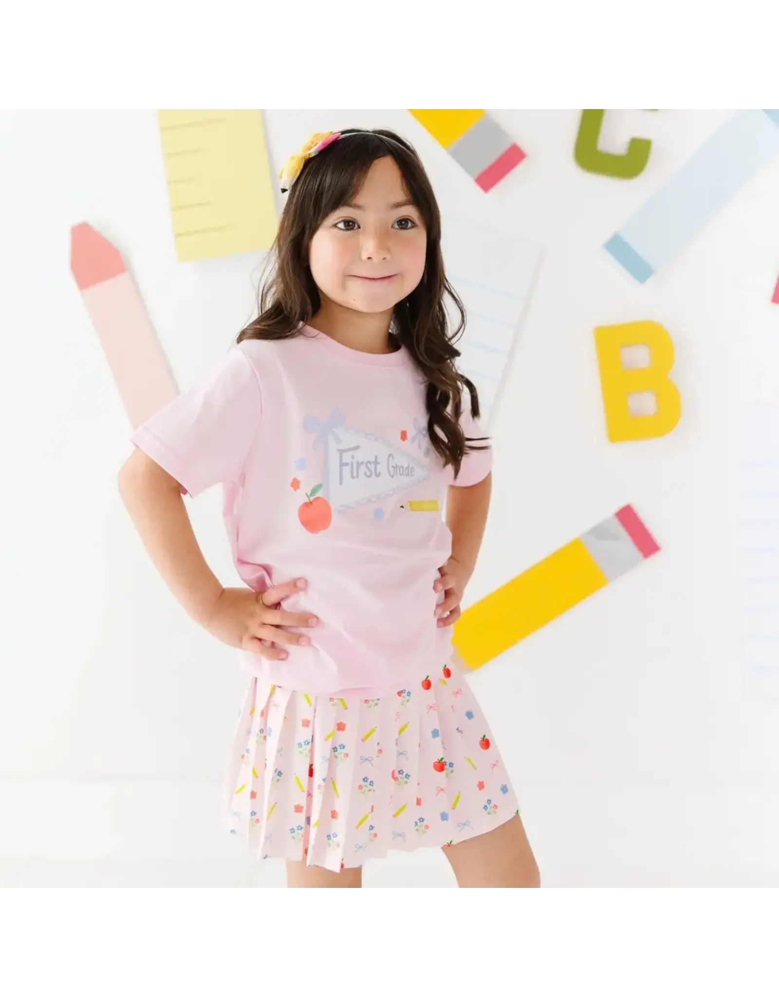Sweet Wink Sweet Wink- First Grade Pennant S/S Shirt: Ballet