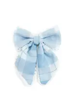 Sweet Wink Sweet Wink- Blue Plaid Bow Clip
