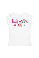 Sweet Wink Sweet Wink- Hello Pre-K S/S Shirt- White