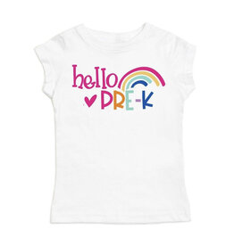 Sweet Wink Sweet Wink- Hello Pre-K S/S Shirt- White