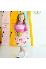 Sweet Wink Sweet Wink- Kindergarten Sequin Patch S/S TShirt: Raspberry