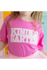 Sweet Wink Sweet Wink- Kindergarten Sequin Patch S/S TShirt: Raspberry