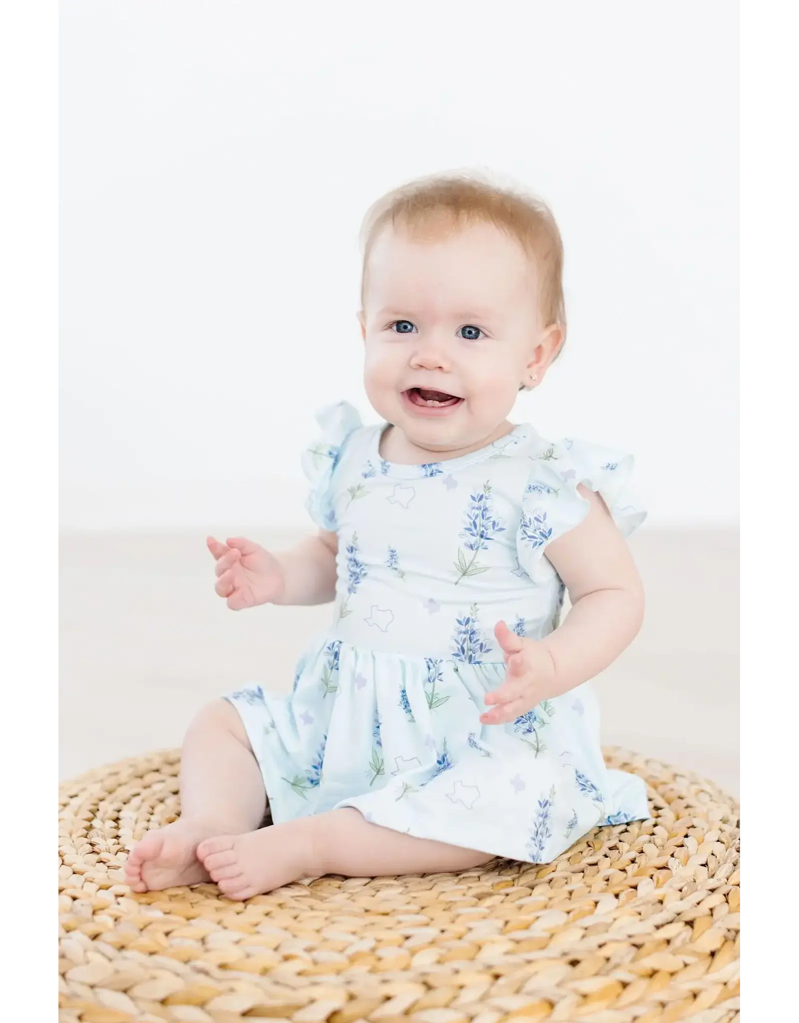 Mila & Rose Mila & Rose- Texas Bluebonnets Bodysuit