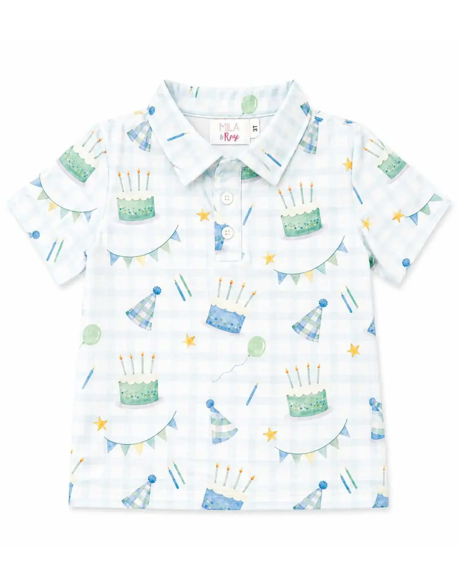 Mila & Rose Mila & Rose- Boys Birthday Magic S/S Polo