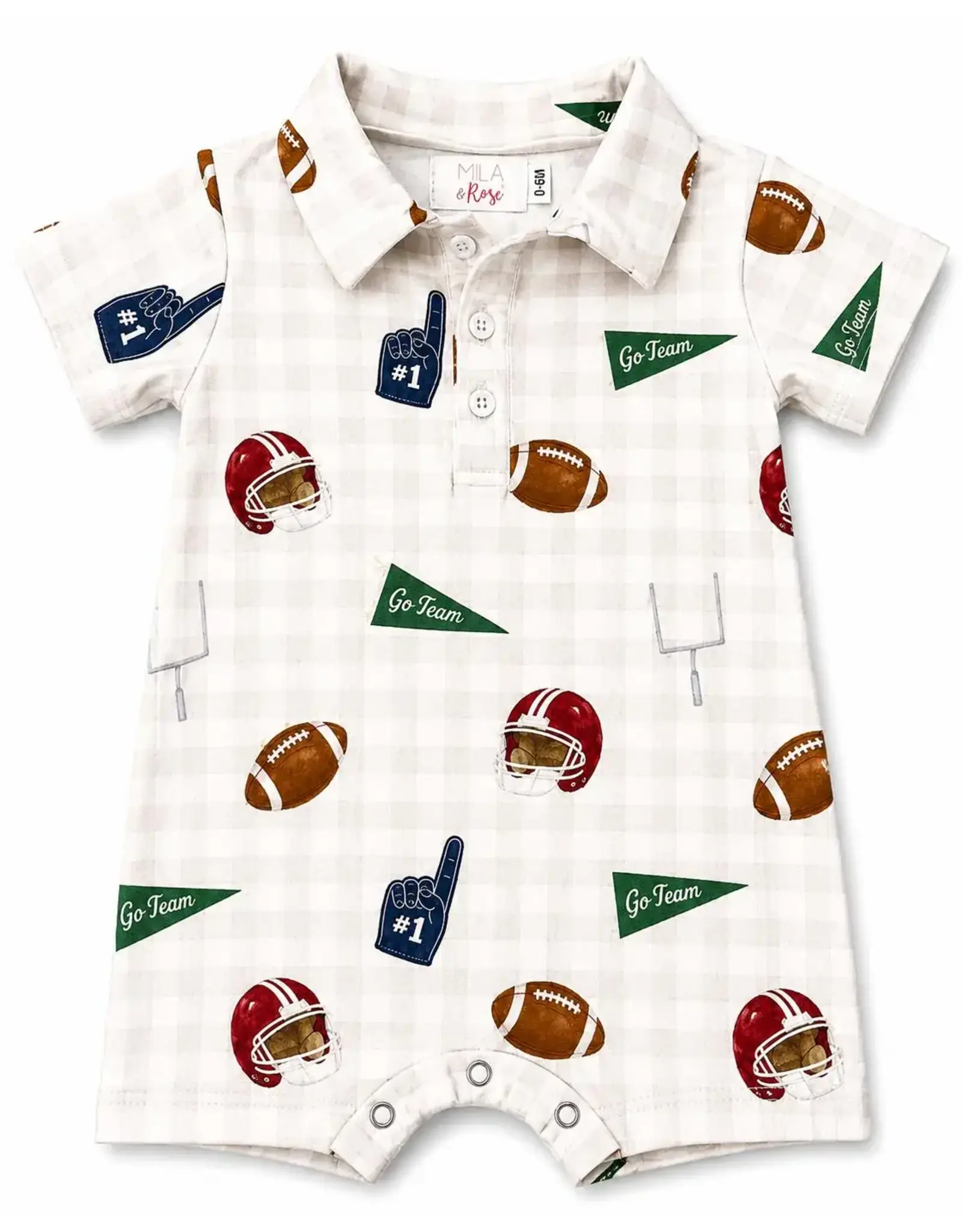 Mila & Rose Mila & Rose- Friday Night Lights Polo Shorty One Piece