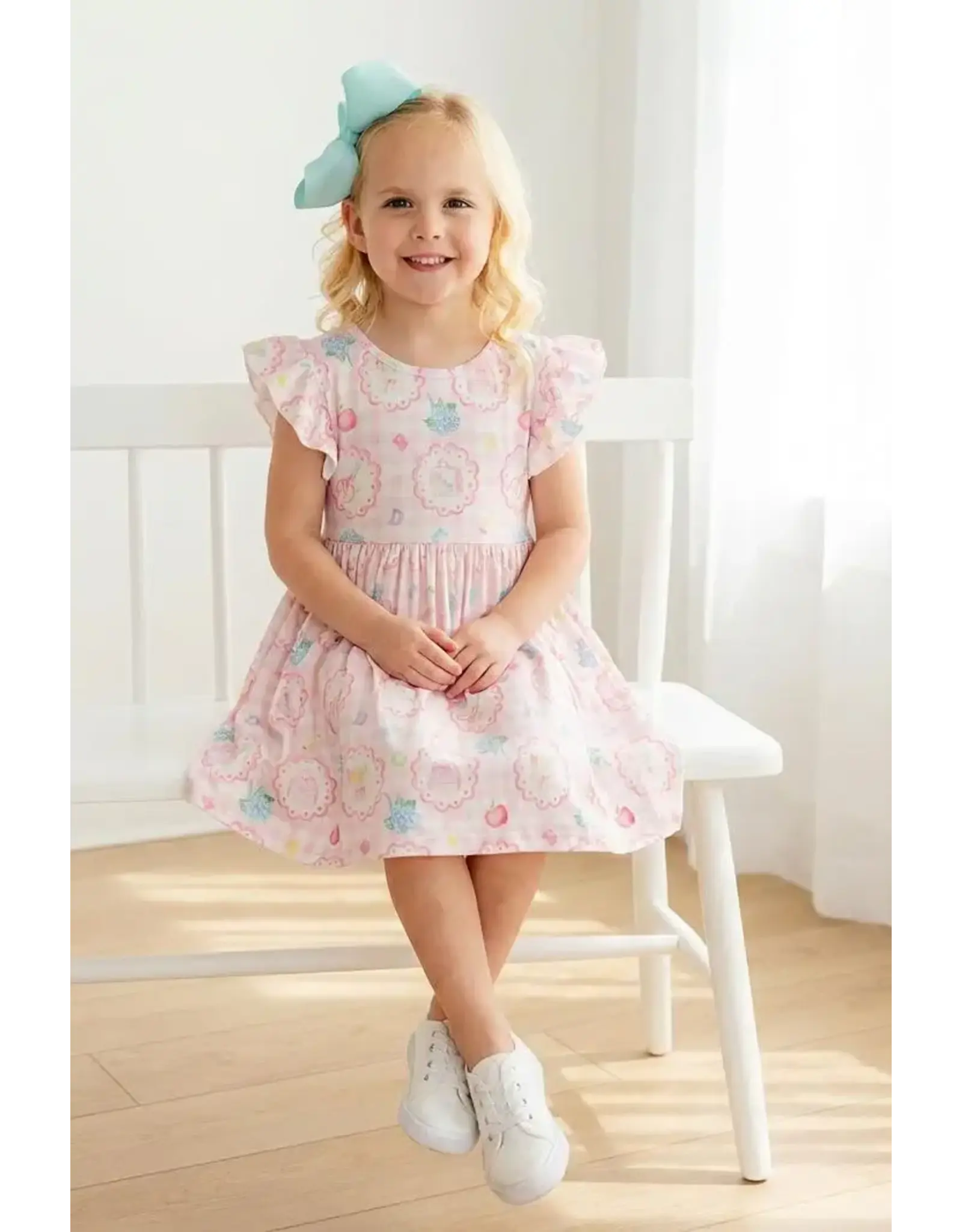 Mila & Rose Mila & Rose- Apple of My Eye Flutter Twirl Dress