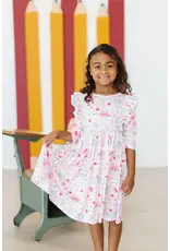 Mila & Rose Mila & Rose- School Days 3/4 Ruffle Twirl Dress