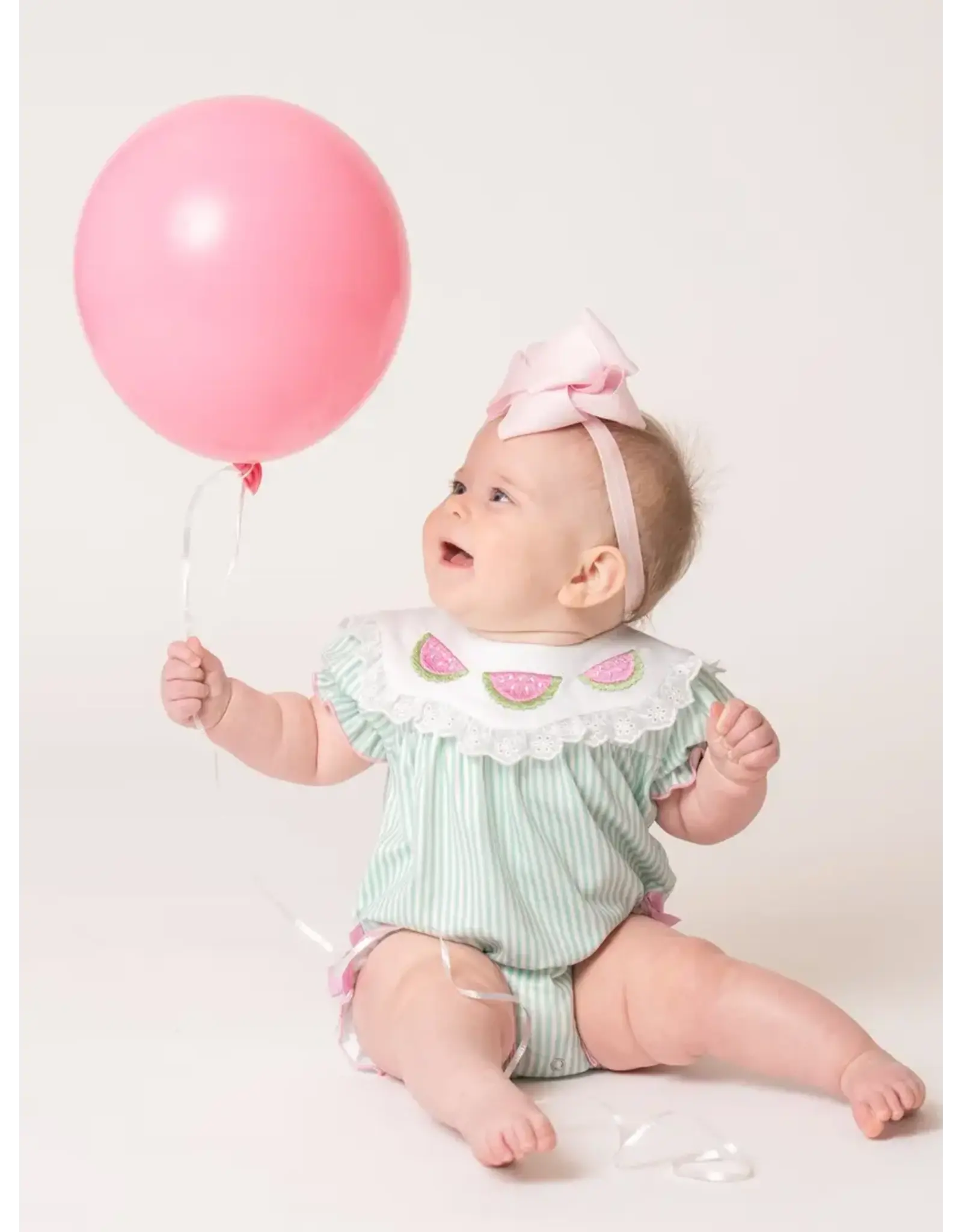 Melon Meadow Embroidered Ruffle Bubble