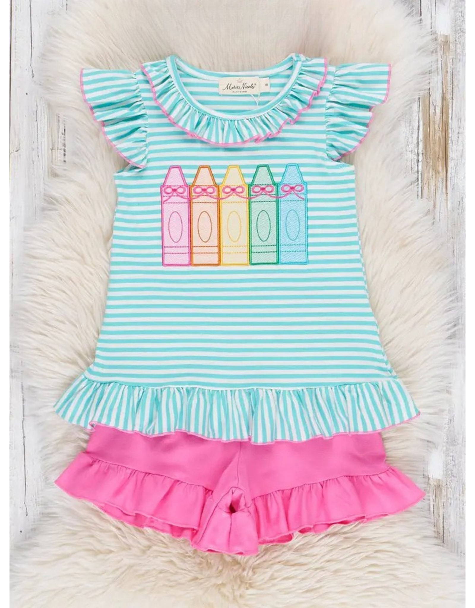 Color Me Happy Striped Crayon Set