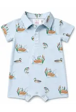 Mila & Rose Mila & Rose- Lake Day Polo Shorty One Piece