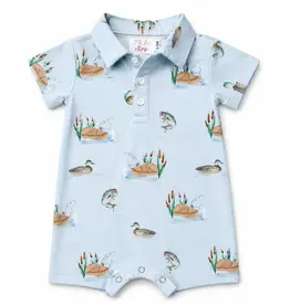 Mila & Rose Mila & Rose- Lake Day Polo Shorty One Piece