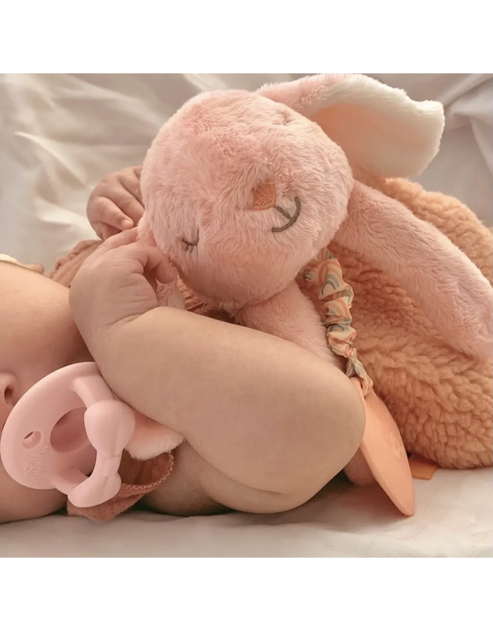 Itzy Ritzy Itzy Ritzy- Plush Lovey w/Silicone Toy: Ana the Bunny