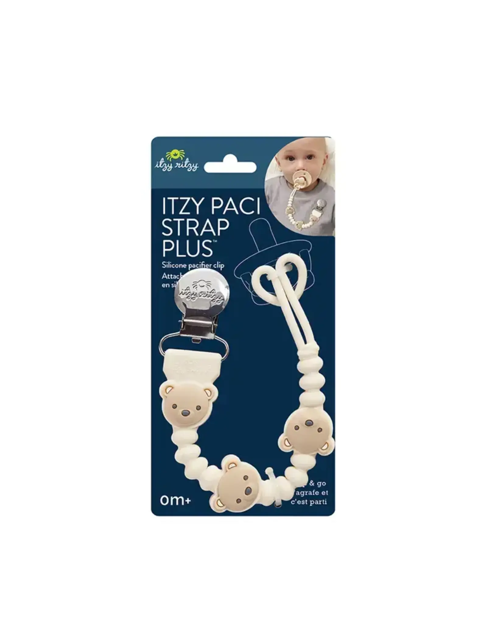 Itzy Ritzy Itzy Ritzy- Itzy Paci Strap Plus: Bear