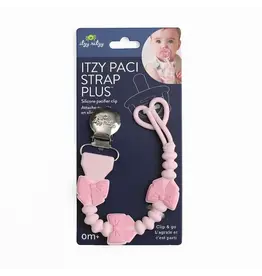 Itzy Ritzy Itzy Ritzy- Itzy Paci Strap Plus: Pink Bows