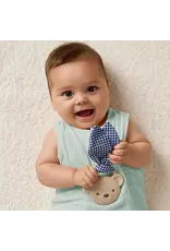 Itzy Ritzy Itzy Ritzy- Crinkle Crew Silicone Teether: Taupe Bear