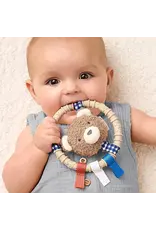 Itzy Ritzy Itzy Ritzy- Itzy Ring Pal Silicone Teething Ring: Taupe Bear