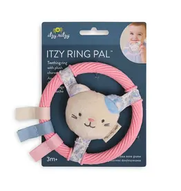 Itzy Ritzy Itzy Ritzy- Itzy Ring Pal Silicone Teething Ring: Pink Kitty