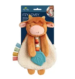 Itzy Ritzy Itzy Ritzy- Plush Lovey w/Silicone Toy: Highland Cow