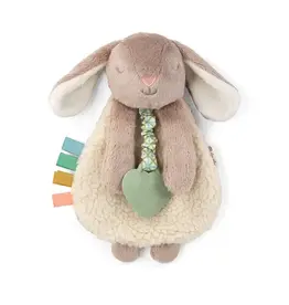 Itzy Ritzy Itzy Ritzy- Plush Lovey w/Silicone Toy: Taupe Bunny