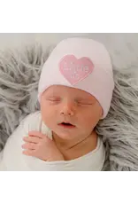 ILYBEAN Ilybean- Little Sis Heart Pink Nursery Beanie