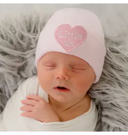 ILYBEAN Ilybean- Little Sis Heart Pink Nursery Beanie