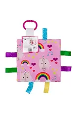 Baby Jack & Company Baby Jack & Co.- Unicorn Hearts Crinkle Tag Toy Teether 8’ x 8’