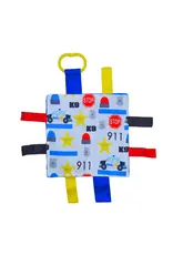 Baby Jack & Company Baby Jack & Co.- Police Car Crinkle Tag Toy Teether 8’ x 8’