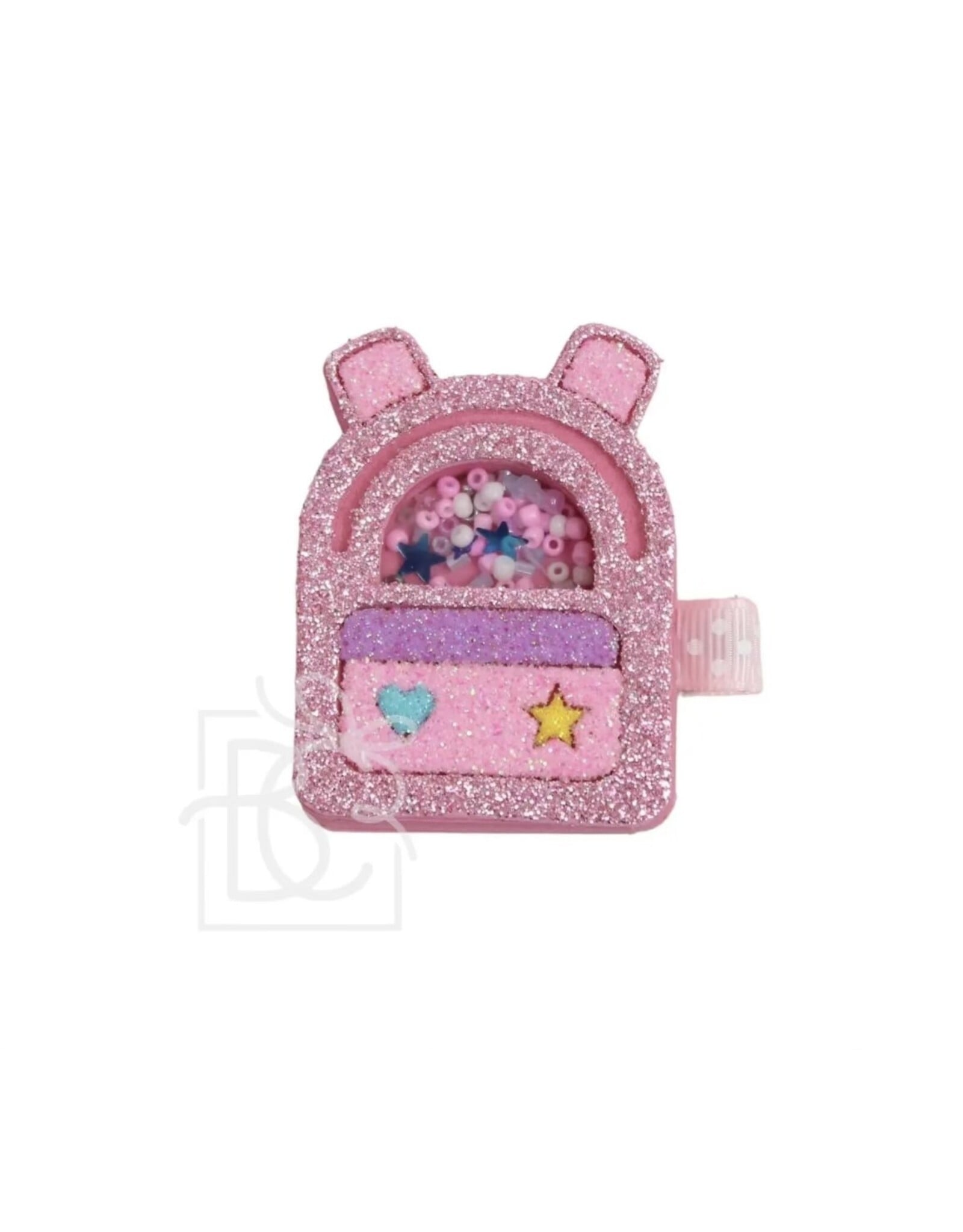 Beyond Creations Beyond Creations- Glitter Shaker Backpack on Pinch Clip