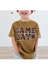 Sweet Wink Sweet Wink- GAMEDAY Patch S/S Mocha TShirt