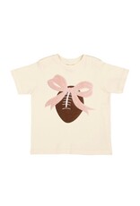 Sweet Wink Sweet Wink- Coquette Football Patch S/S Natural TShirt