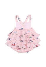Angel Dear Angel Dear- Golf Cart Cuties Pink Ruffle Sunsuit