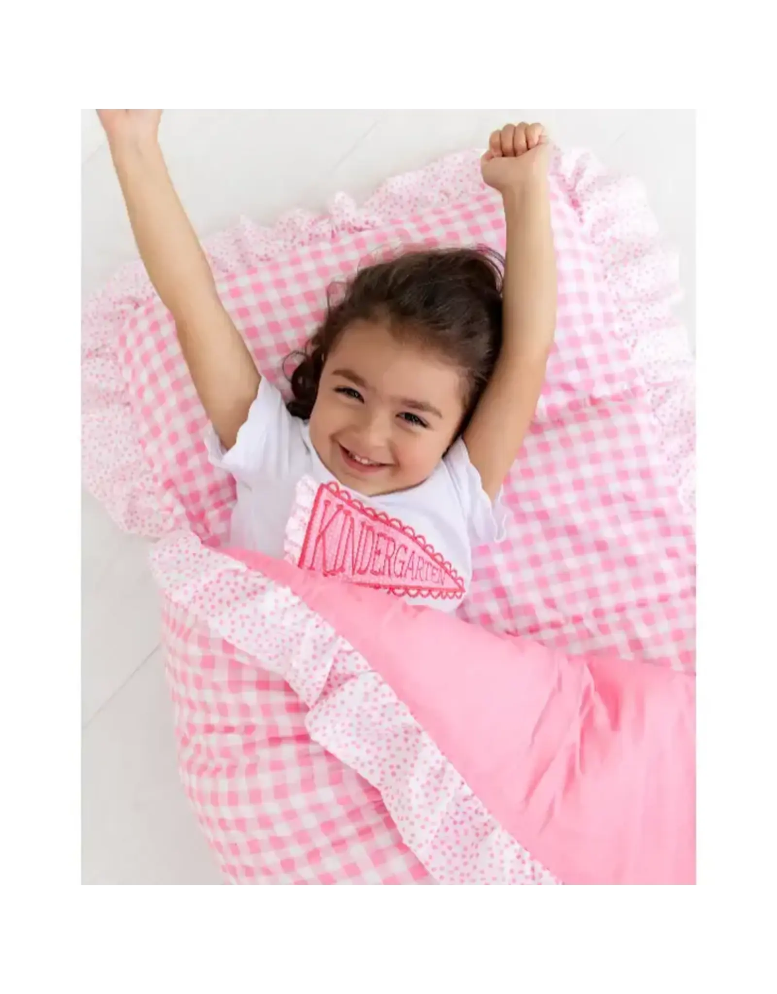 Sugar Bee Clothing Sugar Bee- Ruffle Pink Gingham Nap Mat
