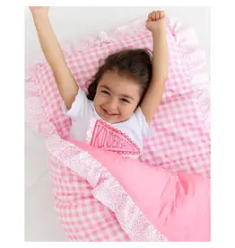 Sugar Bee Clothing Sugar Bee- Ruffle Pink Gingham Nap Mat