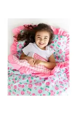 Sugar Bee Clothing Sugar Bee- Ruffle Watercolor Roses Nap Mat