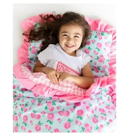Sugar Bee Clothing Sugar Bee- Ruffle Watercolor Roses Nap Mat