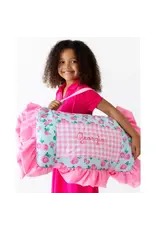 Sugar Bee Clothing Sugar Bee- Ruffle Watercolor Roses Nap Mat