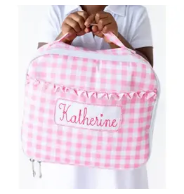 Sugar Bee Clothing Sugar Bee - Insulated Pink Gingham Lunch Bag