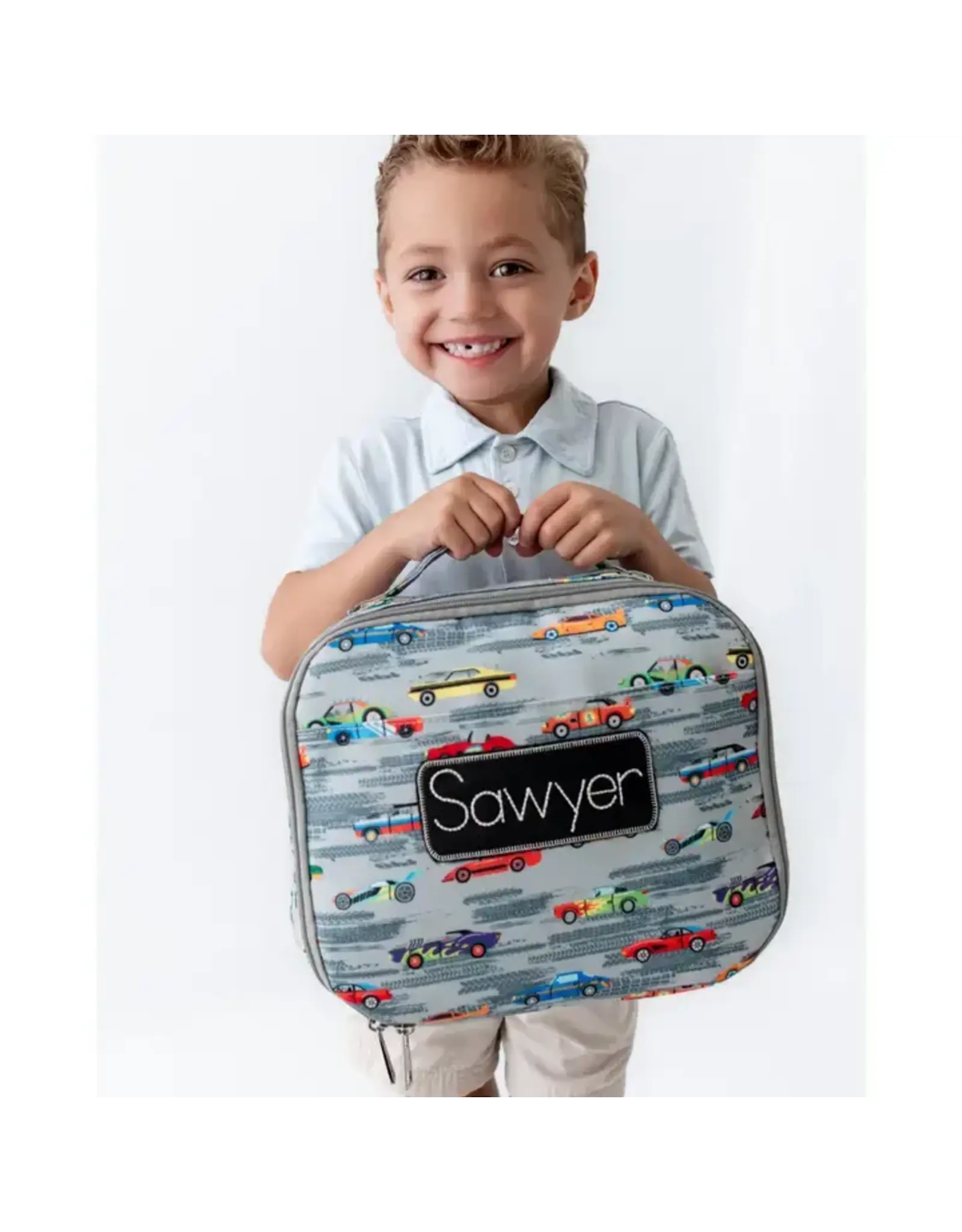 Sugar Bee Clothing Sugar Bee - Race Cars Lunch Bag