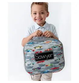 Sugar Bee Clothing Sugar Bee - Race Cars Lunch Bag