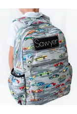 Sugar Bee Clothing Sugar Bee - Race Cars Large Backpack