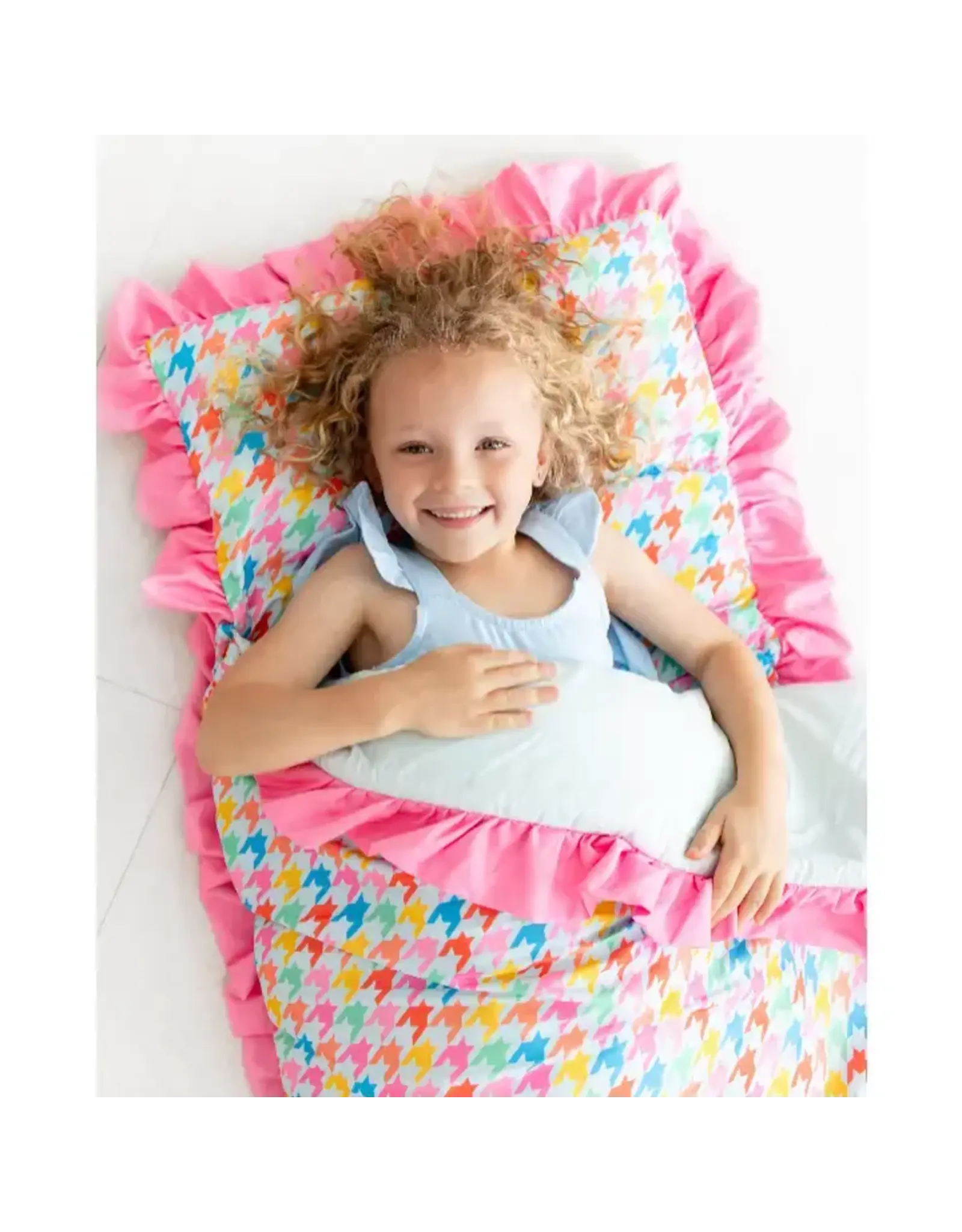 Sugar Bee Clothing Sugar Bee- Ruffle Houndstooth Nap Mat