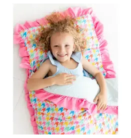 Sugar Bee Clothing Sugar Bee- Ruffle Houndstooth Nap Mat