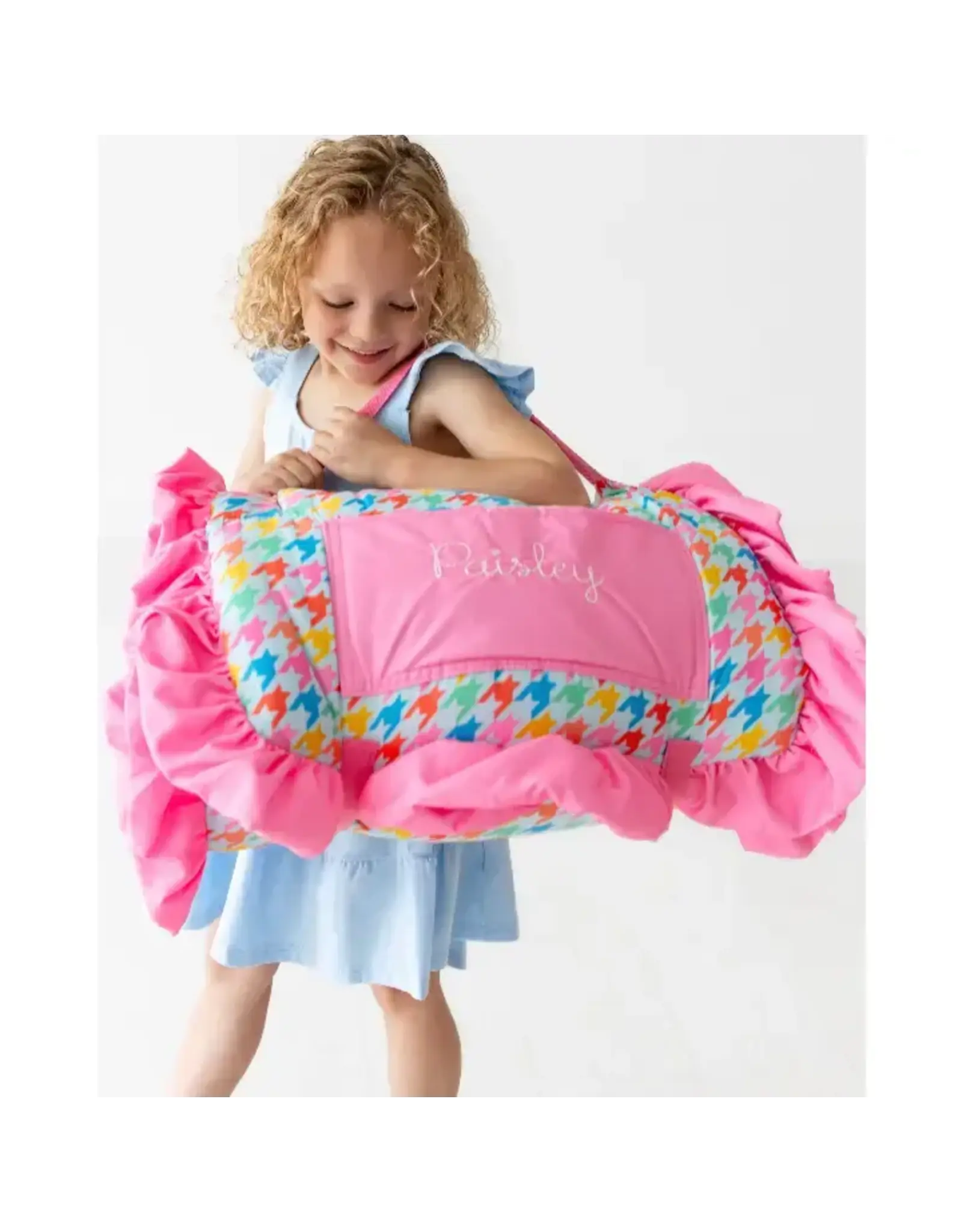 Sugar Bee Clothing Sugar Bee- Ruffle Houndstooth Nap Mat