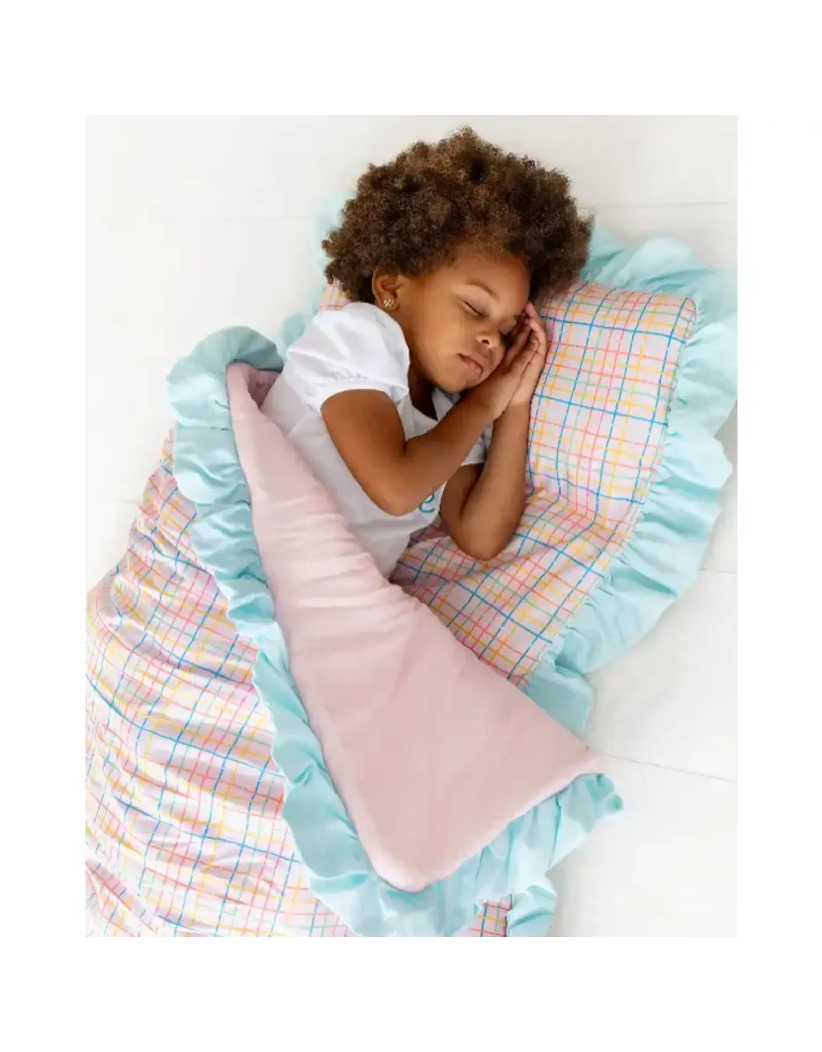 Sugar Bee Clothing Sugar Bee- Ruffle Pink Plaid Nap Mat