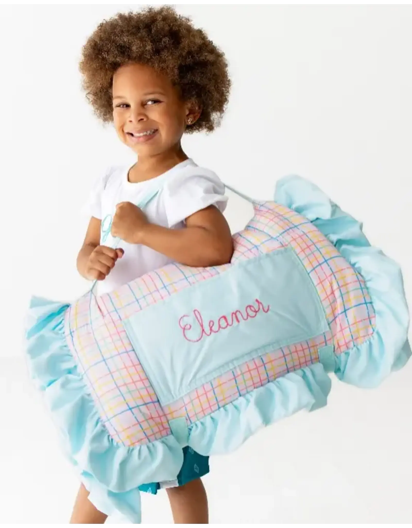Sugar Bee Clothing Sugar Bee- Ruffle Pink Plaid Nap Mat