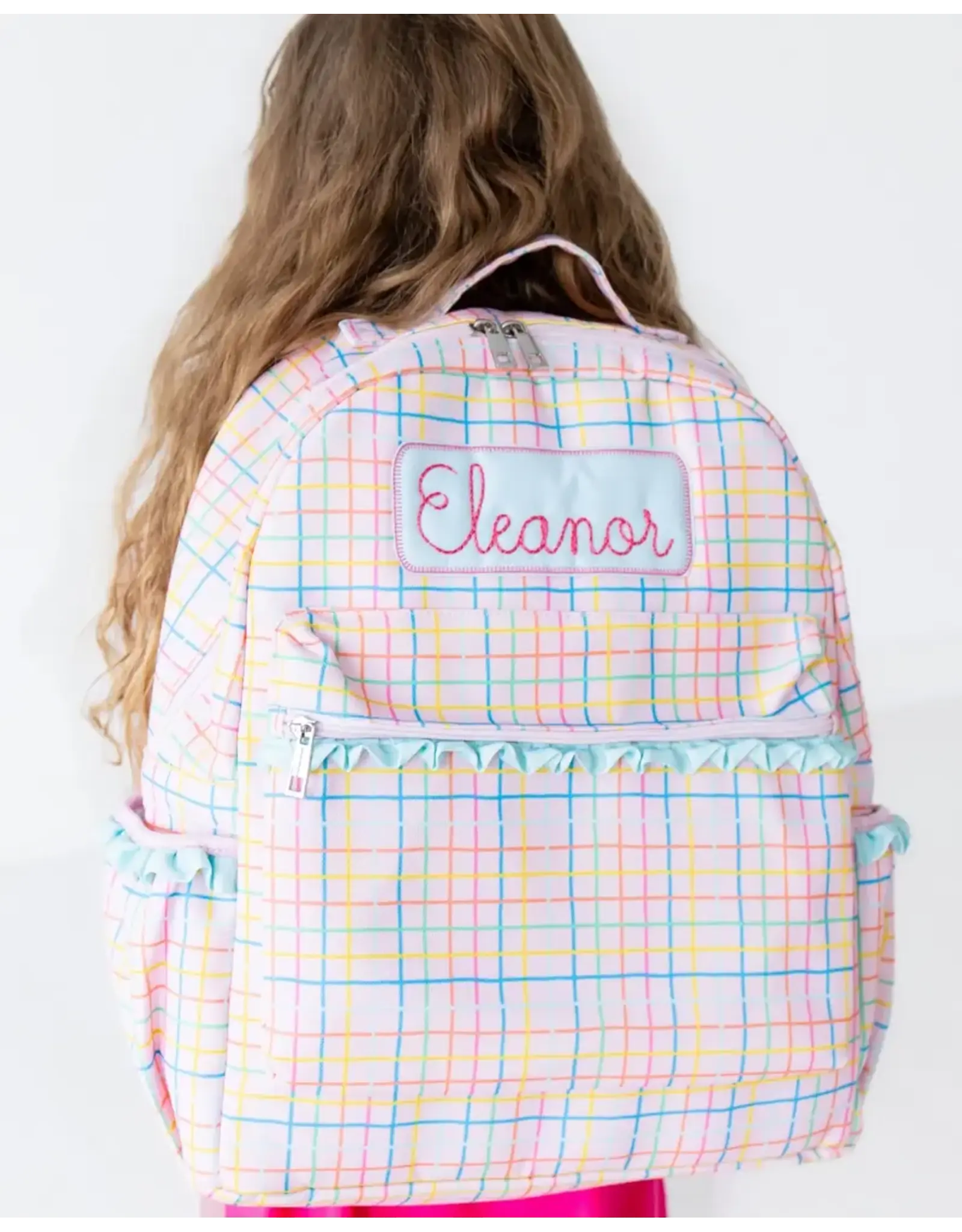 Sugar Bee Clothing Sugar Bee - Pink Plaid Backpack
